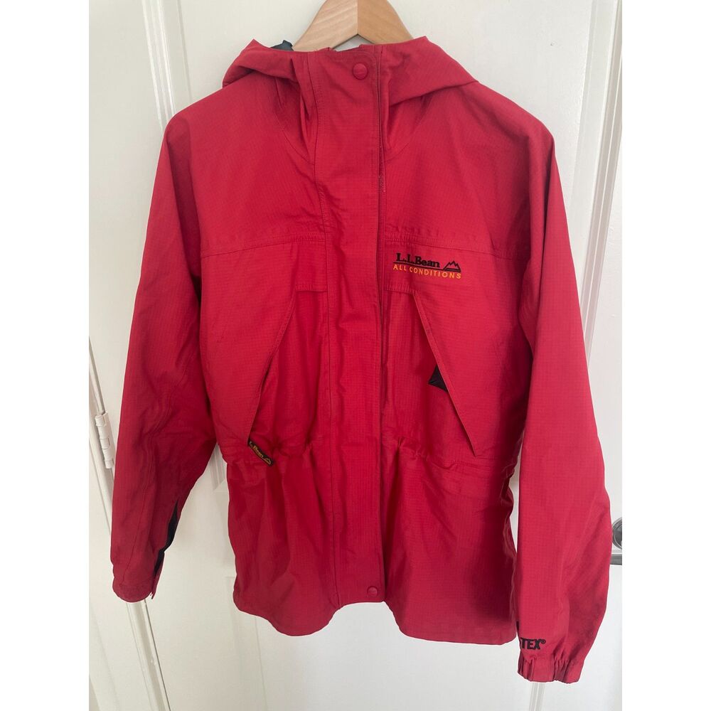 Vtg LL Bean Womens All Conditions Gore-Tex Jacket Sz Small Outdoors Waterproof
